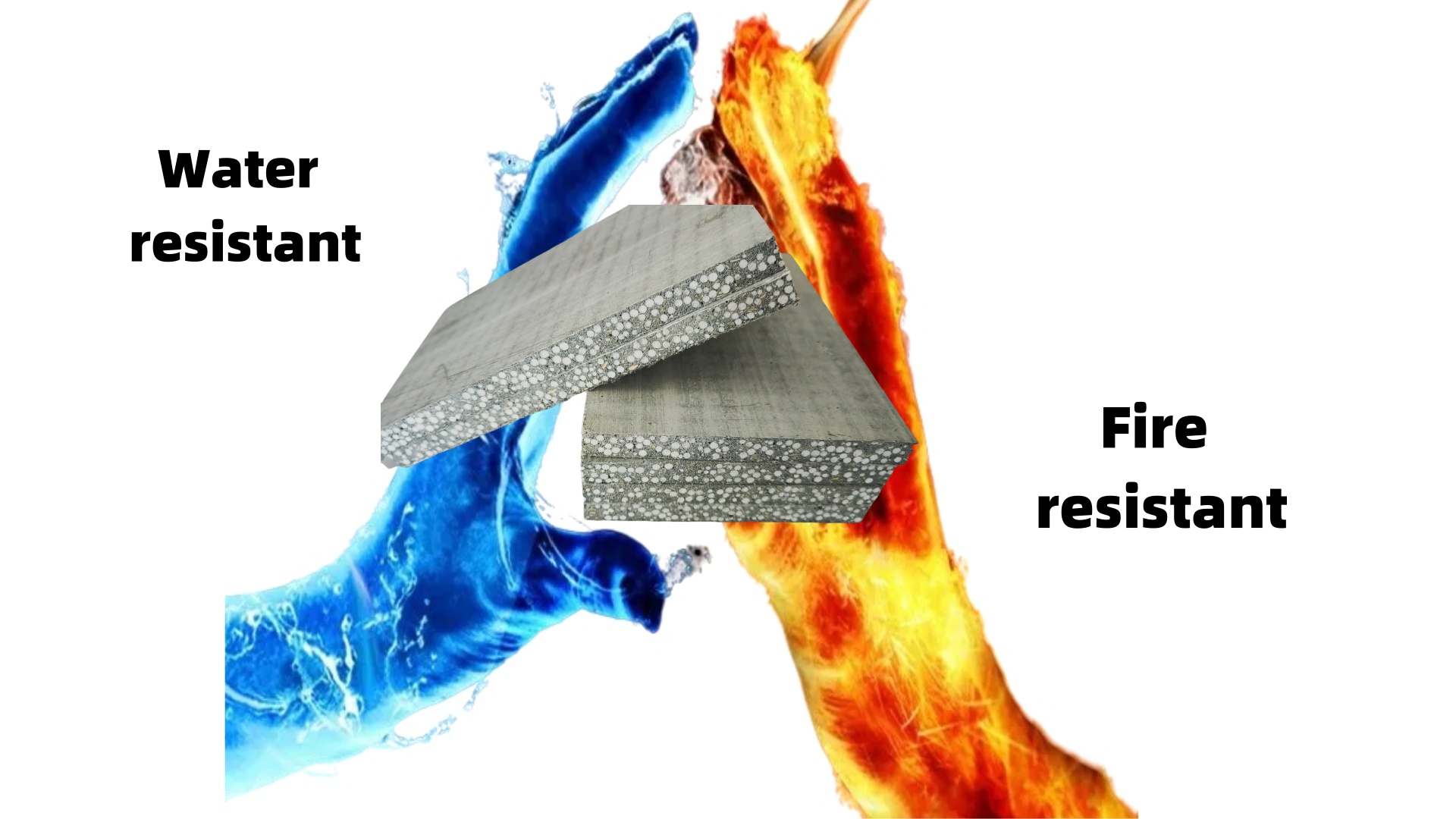 fireproof waterproof cement board